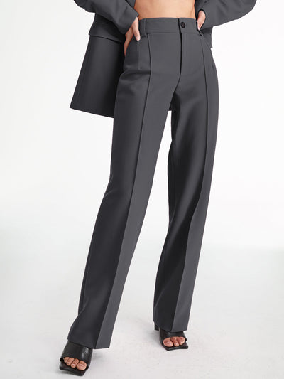 Pantalon droit taille haute Lila