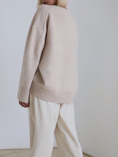 Pull oversize celeste