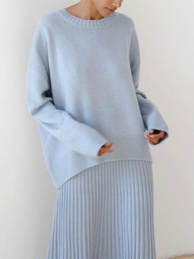 Pull oversize celeste