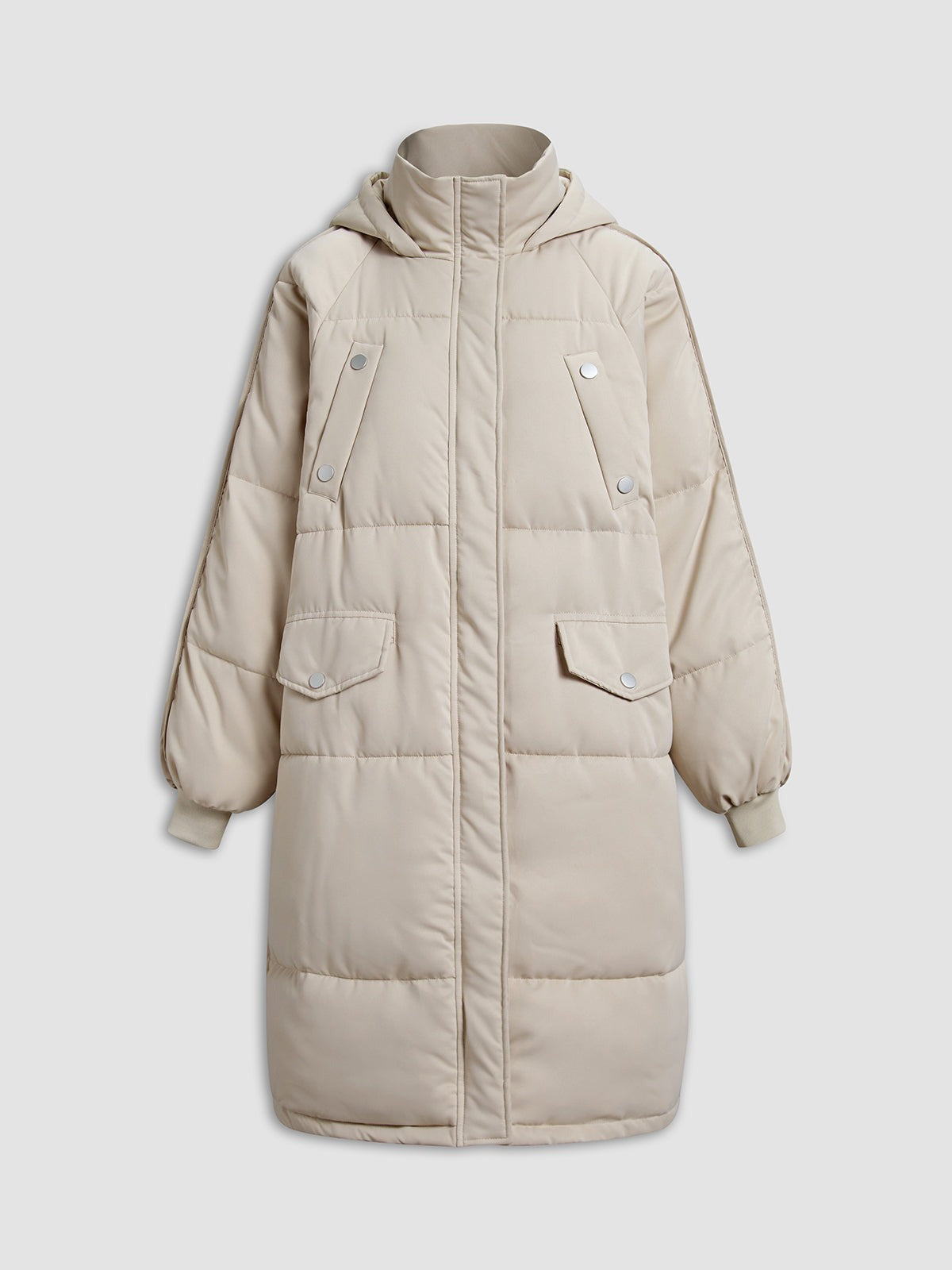 Manteau parka long à capuche