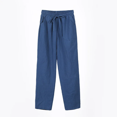 Casual Elegance: Straight Trousers in Cotton and Linen