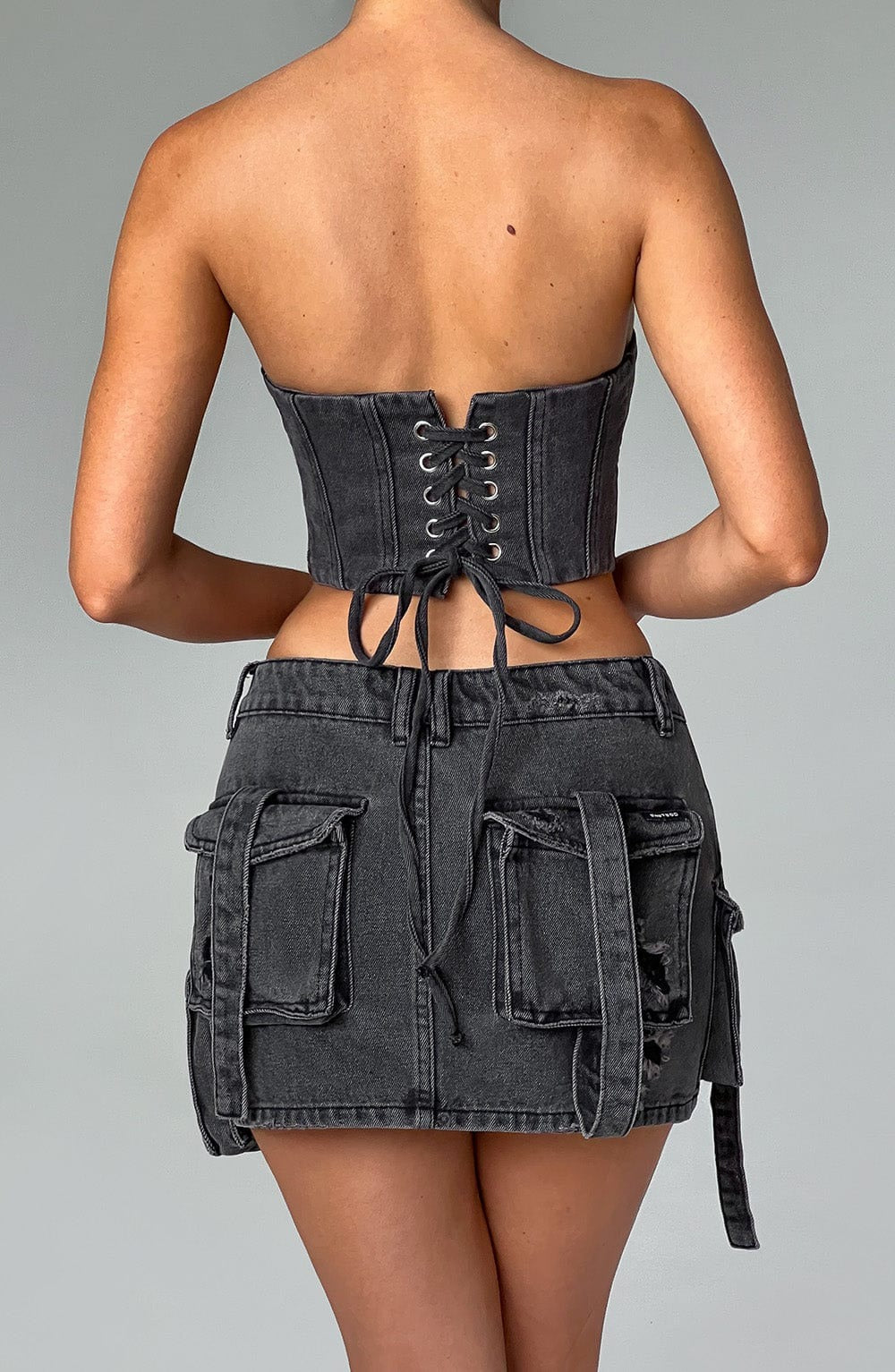 Corset en jean - Helva