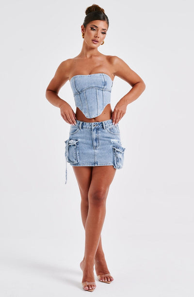 Corset en jean - Helva