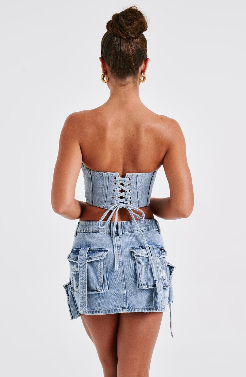 Corset en jean - Helva