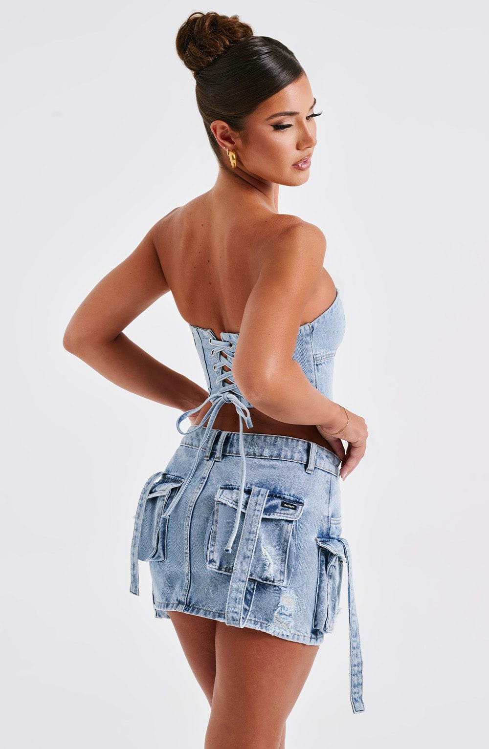 Corset en jean - Helva