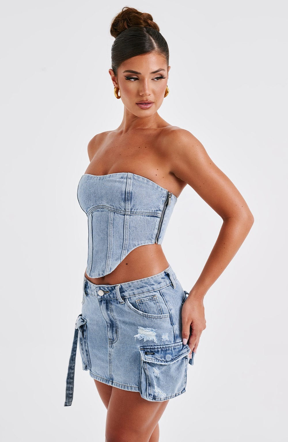 Corset en jean - Helva