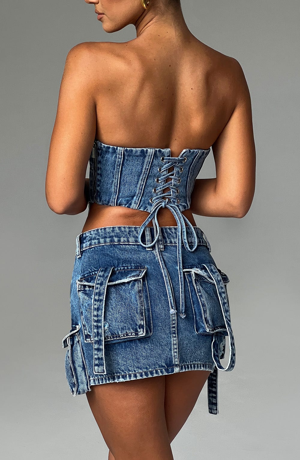 Corset en jean - Helva